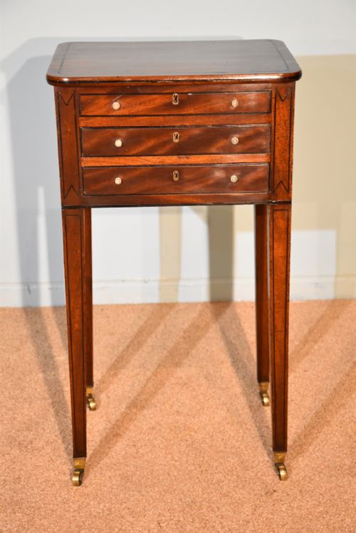 george iii mahogany work table - CATEGORY: ANTIQUE TABLES - DATED 1800