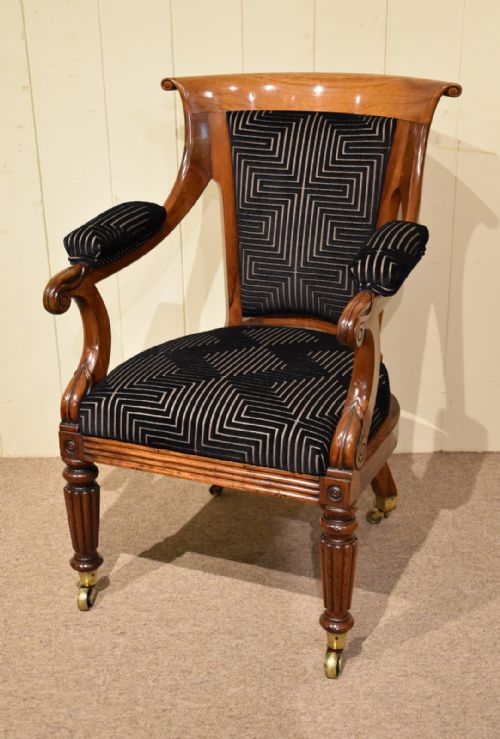 REGENCY PERIOD ROSEWOOD ARMCHAIR - ADDITIONAL PHOTO 1