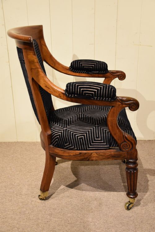 REGENCY PERIOD ROSEWOOD ARMCHAIR - ADDITIONAL PHOTO 2