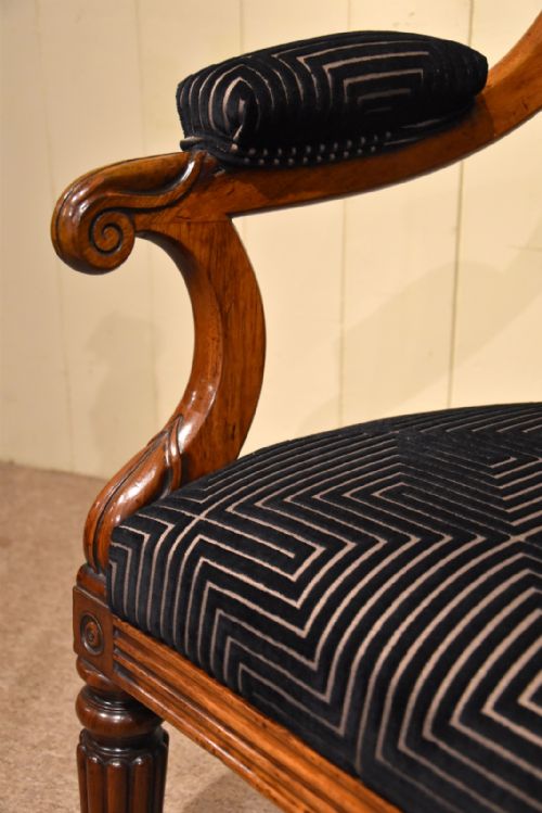REGENCY PERIOD ROSEWOOD ARMCHAIR - ADDITIONAL PHOTO 4