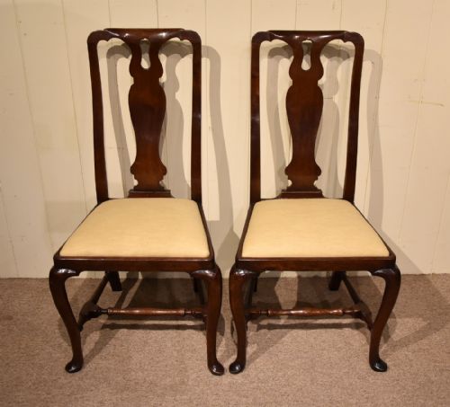 WALNUT DINING CHAIRS 18TH CENTURY - ADDITIONAL PHOTO 1