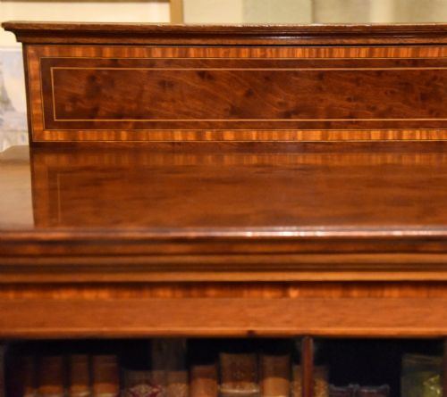 MAHOGANY BOOKCASE SHERATON REVIVAL - ADDITIONAL PHOTO 4