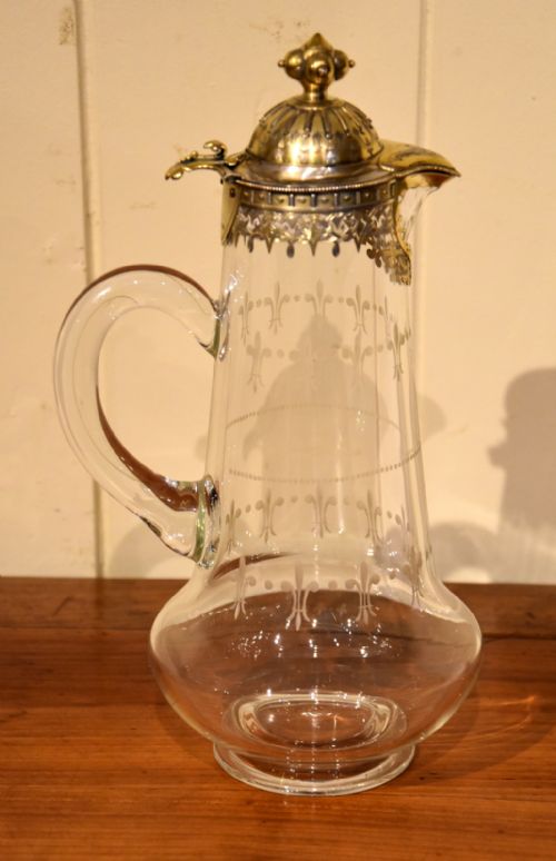 claret jug silver gilt london 1870 edward h stockwell - CATEGORY: ANTIQUE JUGS - DATED 19TH CENTURY