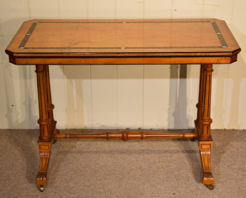SATINWOOD CONSOLE TABLES SIDE TABLES AESTHETIC MOVEMENT - ADDITIONAL PHOTO 1