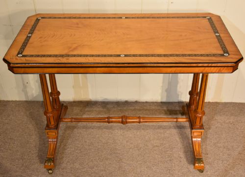 SATINWOOD CONSOLE TABLES SIDE TABLES AESTHETIC MOVEMENT - ADDITIONAL PHOTO 2