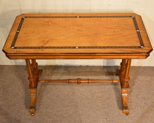 SATINWOOD CONSOLE TABLES SIDE TABLES AESTHETIC MOVEMENT - ADDITIONAL PHOTO 3