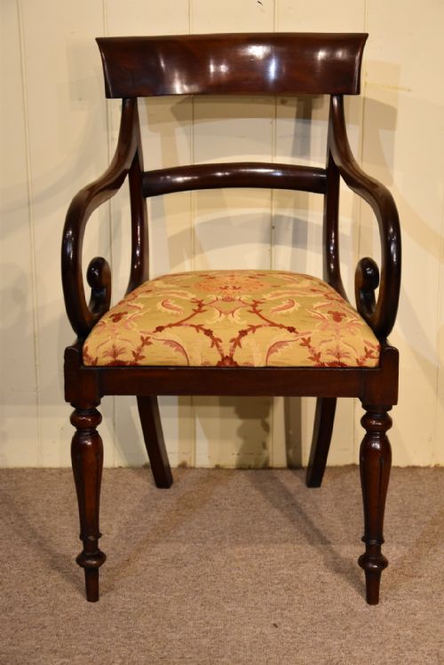 WILLIAM IV MAHOGANY PAIR ARMCHAIRS - ADDITIONAL PHOTO 2
