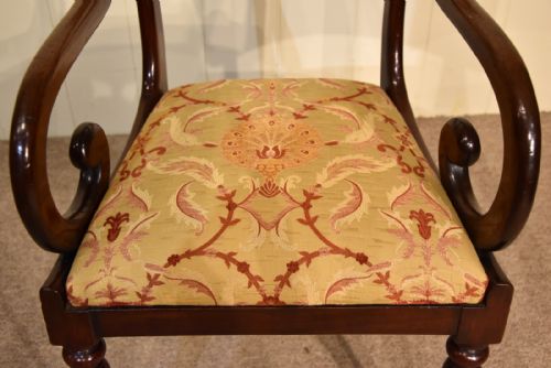 WILLIAM IV MAHOGANY PAIR ARMCHAIRS - ADDITIONAL PHOTO 6