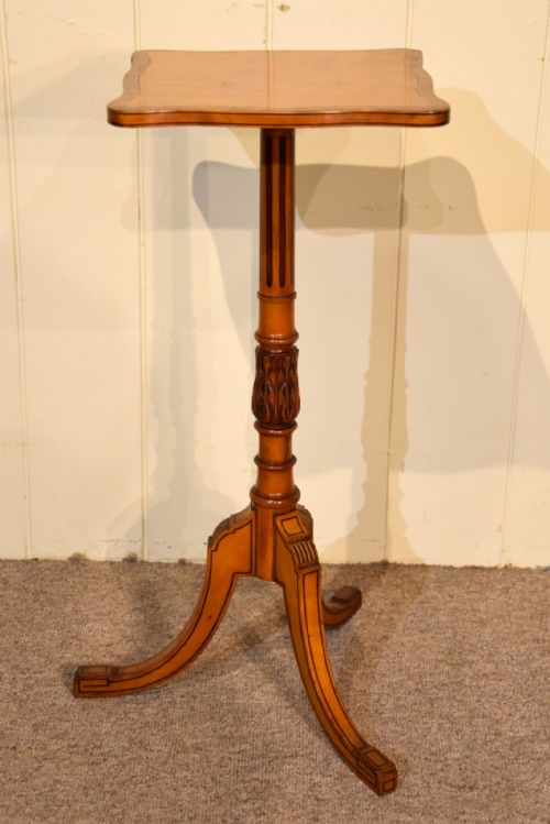 SATINWOOD TRIPOD TABLE SIDE TABLE - ADDITIONAL PHOTO 1