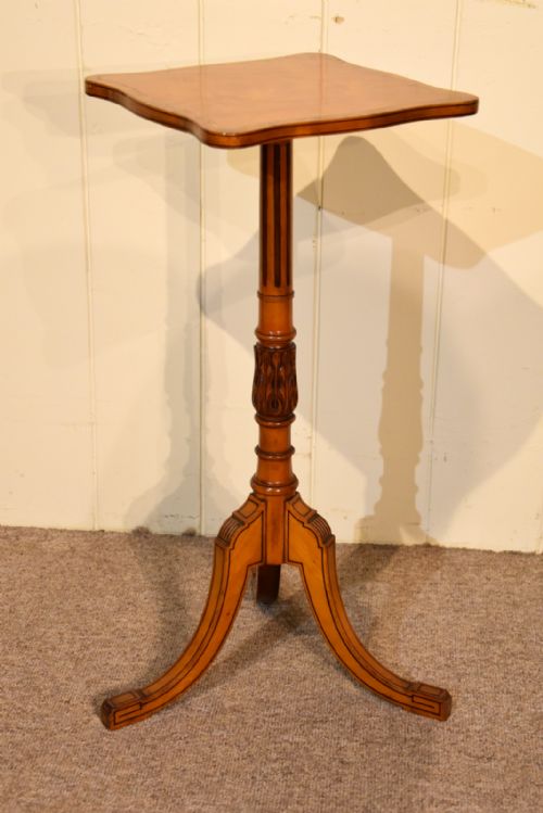 SATINWOOD TRIPOD TABLE SIDE TABLE - ADDITIONAL PHOTO 3
