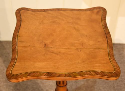 SATINWOOD TRIPOD TABLE SIDE TABLE - ADDITIONAL PHOTO 4