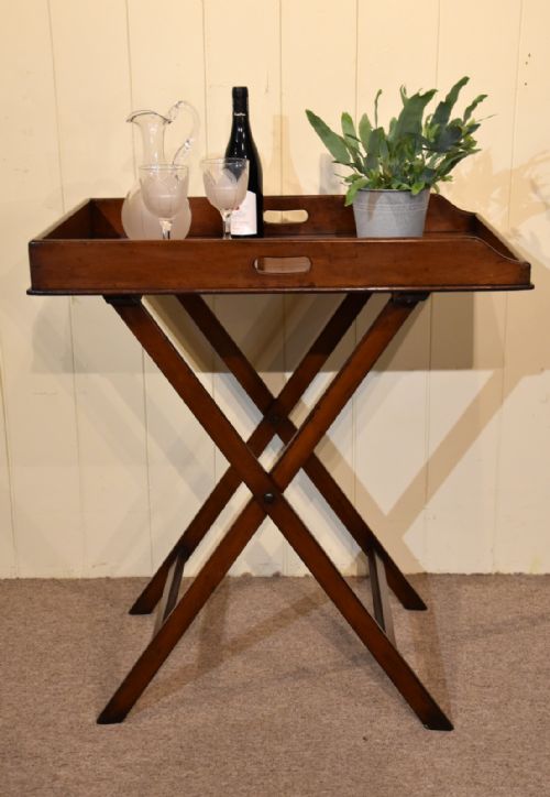19th century butlers tray - CATEGORY: ANTIQUE TABLES - DATED VICTORIAN