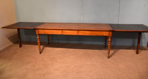 FRENCH FARMHOUSE CHERRY DINING TABLE EXTENDING - ADDITIONAL PHOTO 1