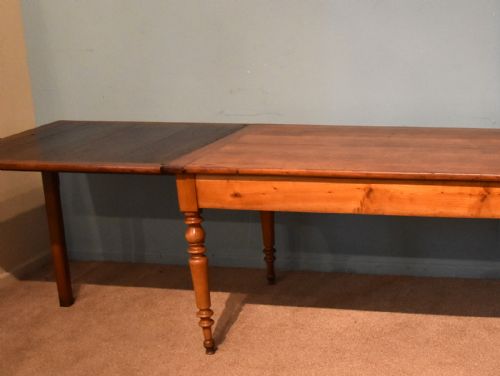 FRENCH FARMHOUSE CHERRY DINING TABLE EXTENDING - ADDITIONAL PHOTO 2