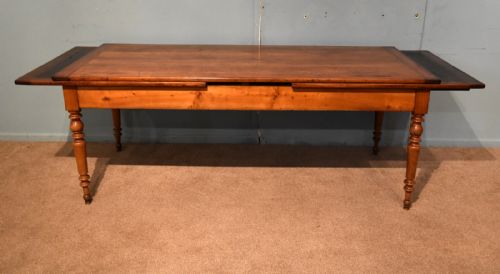 FRENCH FARMHOUSE CHERRY DINING TABLE EXTENDING - ADDITIONAL PHOTO 4