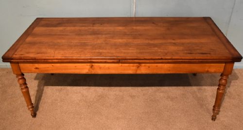 FRENCH FARMHOUSE CHERRY DINING TABLE EXTENDING - ADDITIONAL PHOTO 5