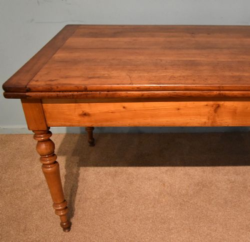 FRENCH FARMHOUSE CHERRY DINING TABLE EXTENDING - ADDITIONAL PHOTO 6