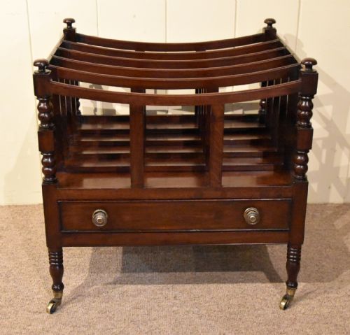 regency canterbury large five divisions - CATEGORY: ANTIQUE FURNITURE - DATED 19TH CENTURY