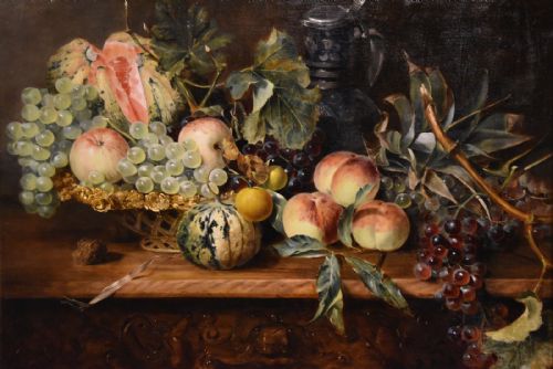 OIL PAINTING BY RICHARD COLLS THE DESERT TABLE - ADDITIONAL PHOTO 1