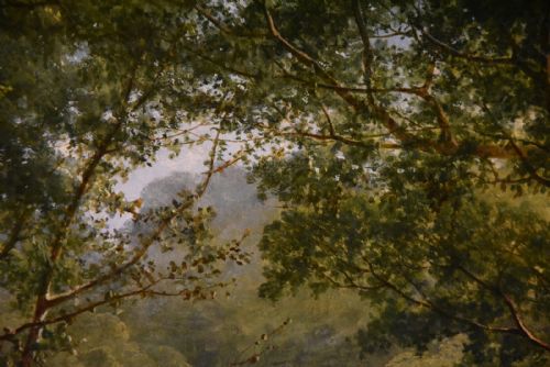 OIL PAINTING BY WILLIAM WILLIAMS ON THE ERME IVY BRIDGE DEVON - ADDITIONAL PHOTO 4