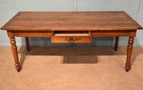 FRENCH COUNTRY WALNUT FARMHOUSE TABLE - ADDITIONAL PHOTO 1