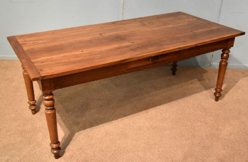 FRENCH COUNTRY WALNUT FARMHOUSE TABLE - ADDITIONAL PHOTO 2