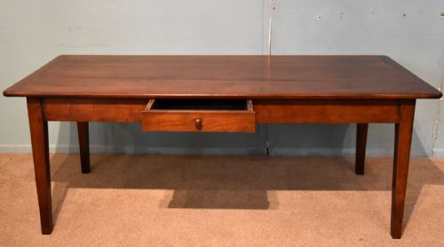 19TH CENTURY FRENCH CHERRY WOOD FARMHOUSE TABLE - ADDITIONAL PHOTO 3