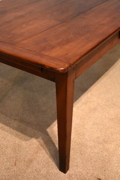 19TH CENTURY FRENCH CHERRY WOOD FARMHOUSE TABLE - ADDITIONAL PHOTO 6
