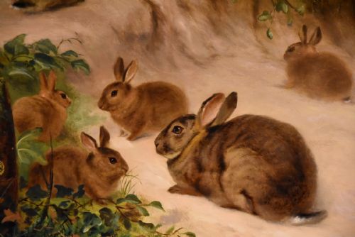 OIL PAINTING BY HENRY GRANT A WOODLAND WARREN - ADDITIONAL PHOTO 1