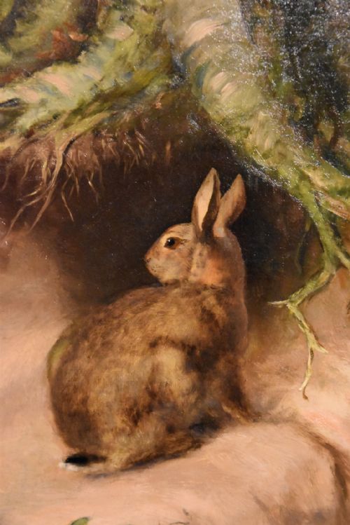 OIL PAINTING BY HENRY GRANT A WOODLAND WARREN - ADDITIONAL PHOTO 2