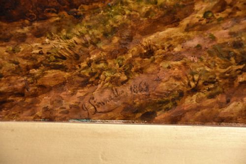 OIL PAINTING BY JOHN LINNELL ROYAL ACADEMY FEEDING SHEEP - ADDITIONAL PHOTO 3