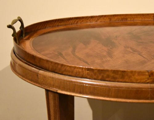 OVAL TRAY ON STAND TABLE GEORGE III - ADDITIONAL PHOTO 3