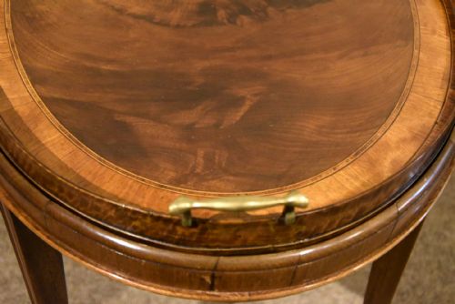 OVAL TRAY ON STAND TABLE GEORGE III - ADDITIONAL PHOTO 6
