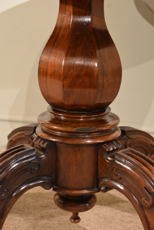 ROSEWOOD CENTRE DINING TABLE 19TH CENTURY - ADDITIONAL PHOTO 1