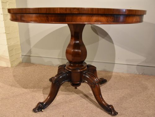 ROSEWOOD CENTRE DINING TABLE 19TH CENTURY - ADDITIONAL PHOTO 2
