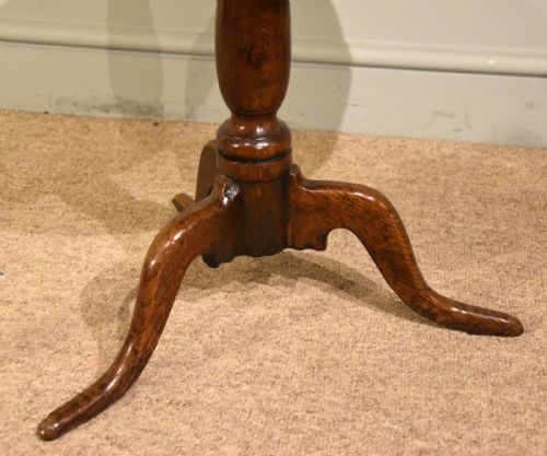 GEORGE III OAK LAMP WINE TABLE - ADDITIONAL PHOTO 3