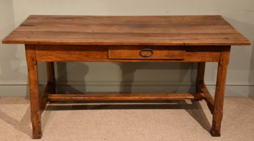 farmhouse table 18th century french provincial cherry wood - CATEGORY: ANTIQUE TABLES - DATED 19TH CENTURY