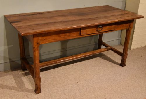 FARMHOUSE TABLE 18TH CENTURY FRENCH PROVINCIAL CHERRY WOOD - ADDITIONAL PHOTO 1