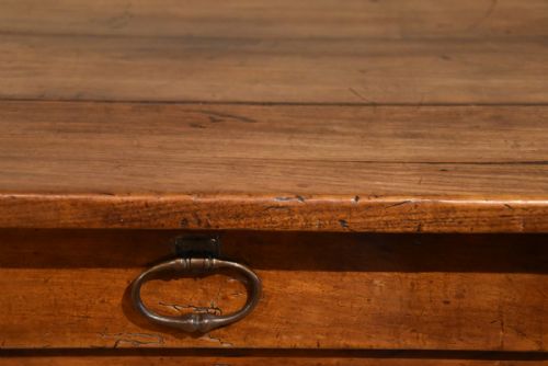 FARMHOUSE TABLE 18TH CENTURY FRENCH PROVINCIAL CHERRY WOOD - ADDITIONAL PHOTO 4