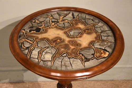 WILLIAM IV SPECIMEN MARBLE TOP SIDE TABLE - ADDITIONAL PHOTO 4