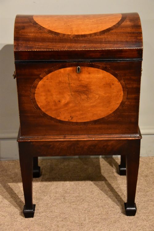 GEORGE III SHERATON DOME TOP WINE CELLARET - ADDITIONAL PHOTO 6