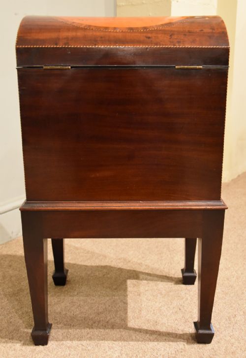GEORGE III SHERATON DOME TOP WINE CELLARET - ADDITIONAL PHOTO 11
