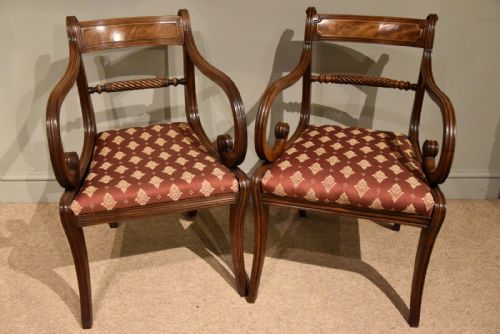 TEN REGENCY ROPE BACK DINING CHAIRS - ADDITIONAL PHOTO 5