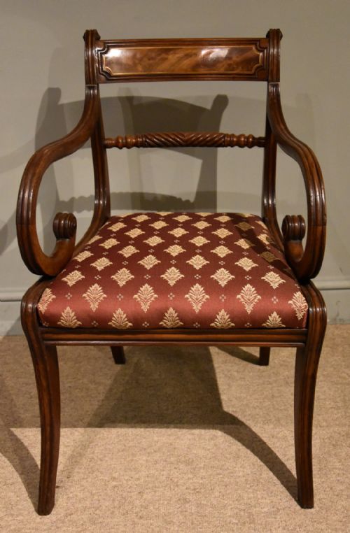 TEN REGENCY ROPE BACK DINING CHAIRS - ADDITIONAL PHOTO 7