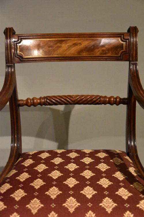 TEN REGENCY ROPE BACK DINING CHAIRS - ADDITIONAL PHOTO 9