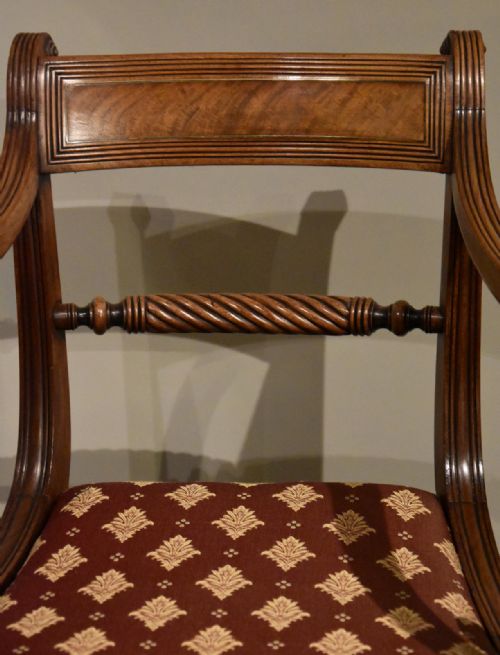 TEN REGENCY ROPE BACK DINING CHAIRS - ADDITIONAL PHOTO 10