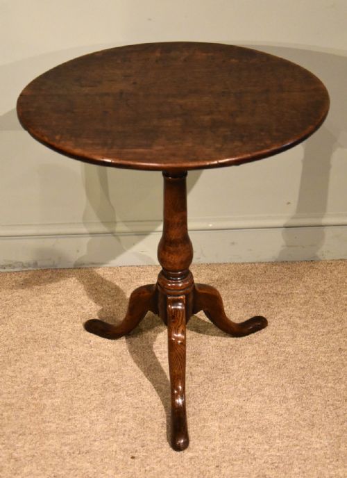 OAK TRIPOD TABLE 18TH CENTURY - ADDITIONAL PHOTO 1