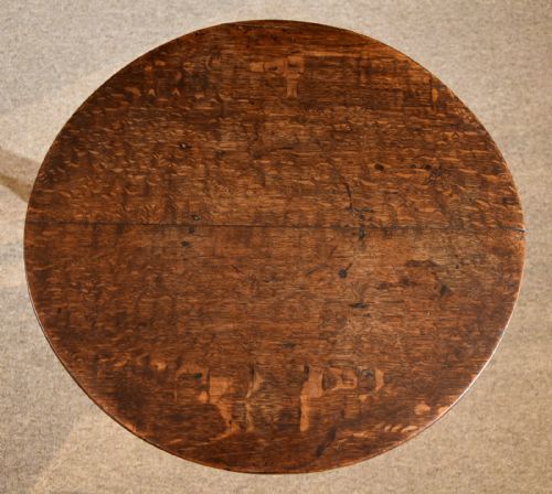 OAK TRIPOD TABLE 18TH CENTURY - ADDITIONAL PHOTO 3