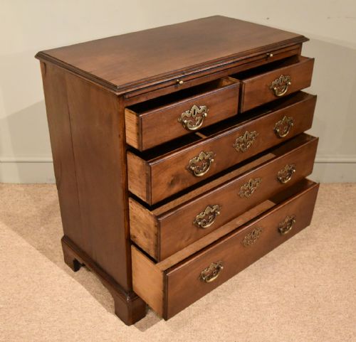 SMALL CHEST OF DRAWERS GEORGE III VIRGINIA WALNUT - ADDITIONAL PHOTO 3