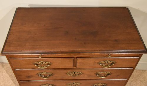 SMALL CHEST OF DRAWERS GEORGE III VIRGINIA WALNUT - ADDITIONAL PHOTO 8